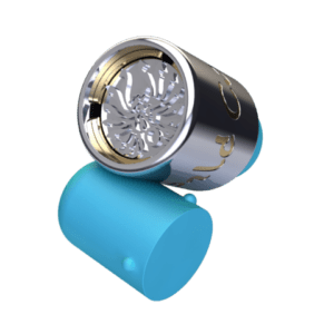 Treasury Clasp azzurro,meccanismo #PushTwist&rsquo;n&rsquo;Pull